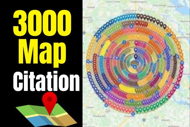 3000 Google Map Citation Manually 