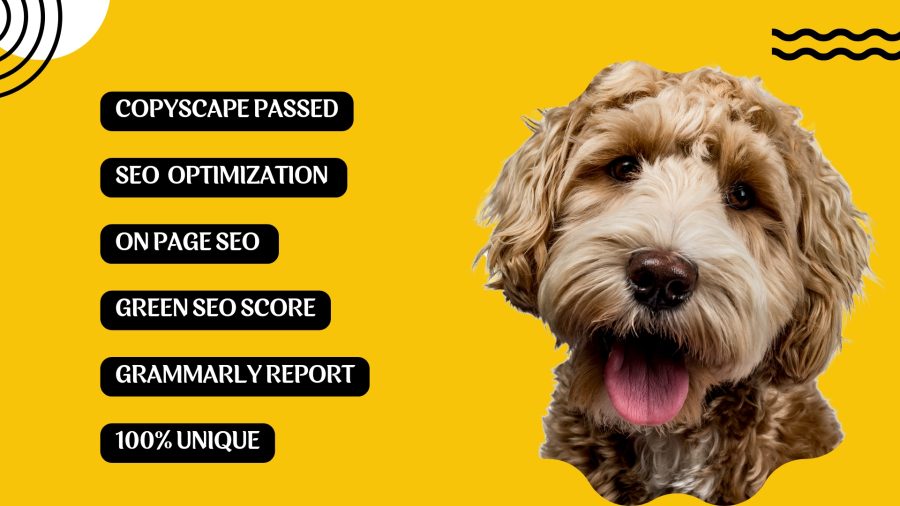 I will write SEO friendly content for pet blogs and dog articles