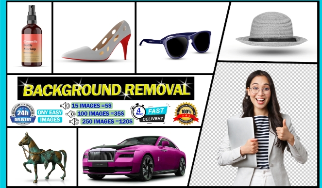 I will photoshop cut out images, background removal in 24 hours