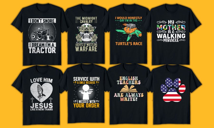 t shirt design for pod business merch by amazon or gearlaunch in 24 hour