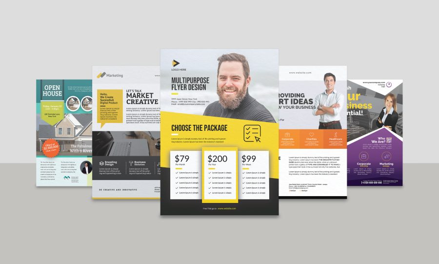 I will design an awesome flyer, business card, banner or cover.