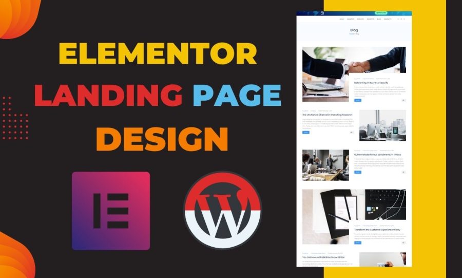 I will create a modern wordpress landing page