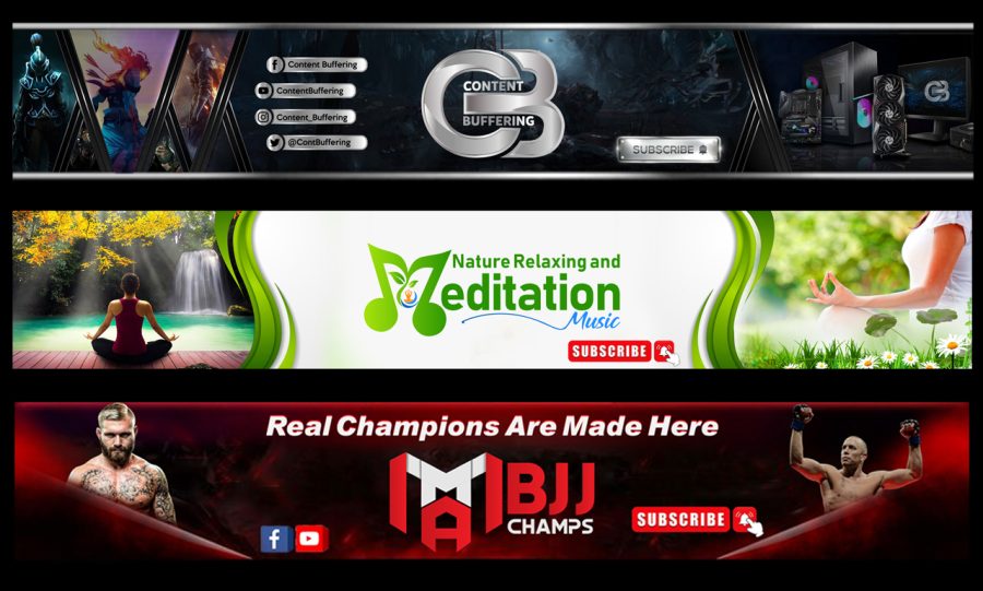 I will design attractive youtube logo and banner