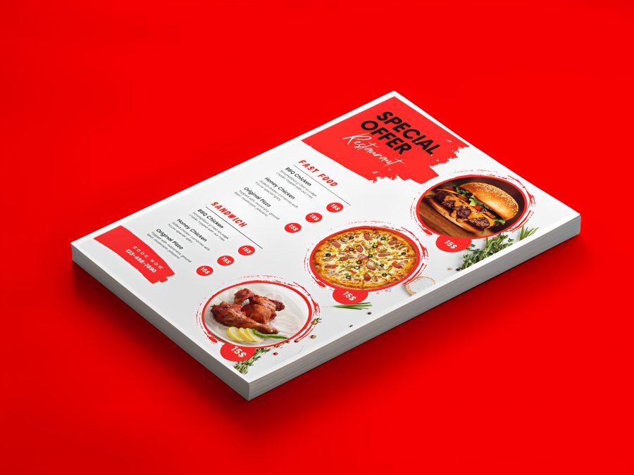 I will design flyers for party, corporate, food, and motion flyer