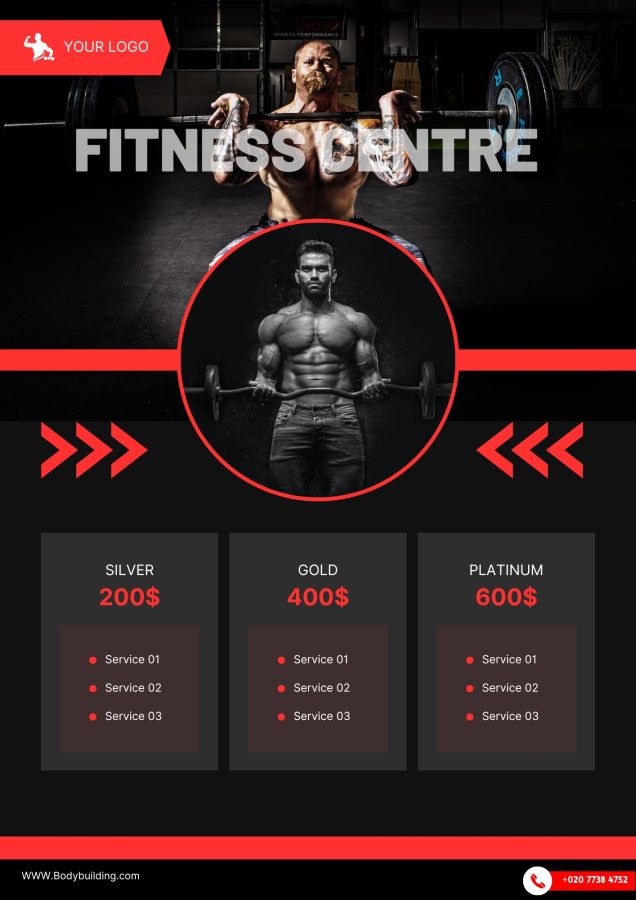 I will design creative fitness flyer