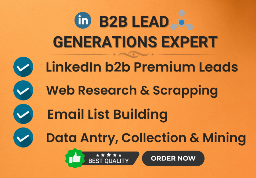 I will generate 200 b2b LinkedIn lead generation