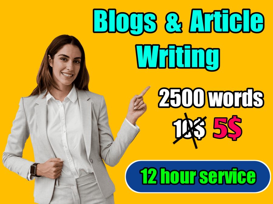 2500 words well researched SEO Article writing 