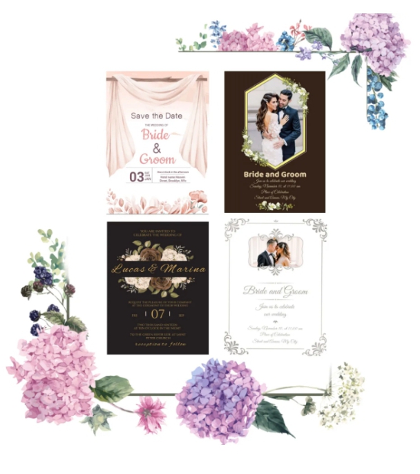i will do amazing wedding cards, birthday cards and invitation card on any design