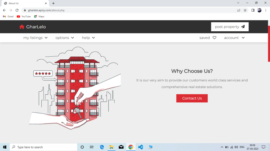 Real Estate Website using PHP & MYSQL 