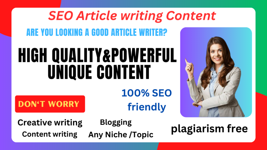 I will write powerful and high quality 1000 word SEO friendly article and content. ﻿
