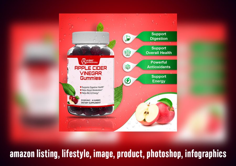I will design Amazon listing, lifestyle, images, product, photoshop, and infographics