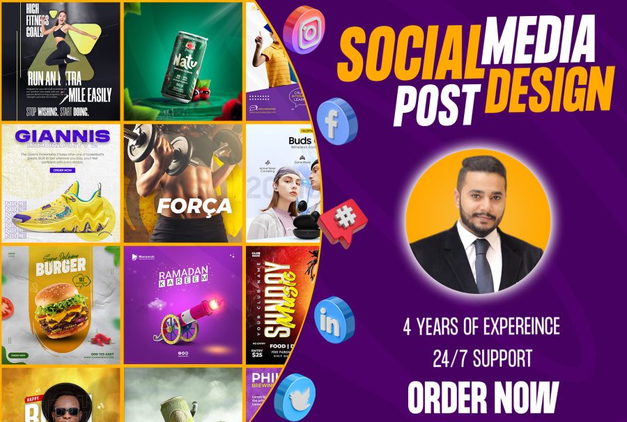 I will do Creative social media post design, carousel posts, banner ads design