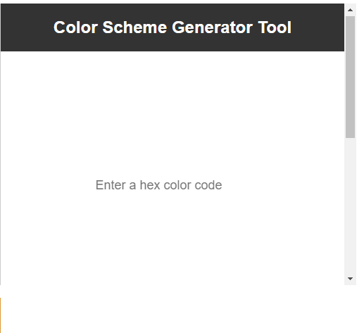 Simple use full < Color Scheme Generator Tool > Script in HTML