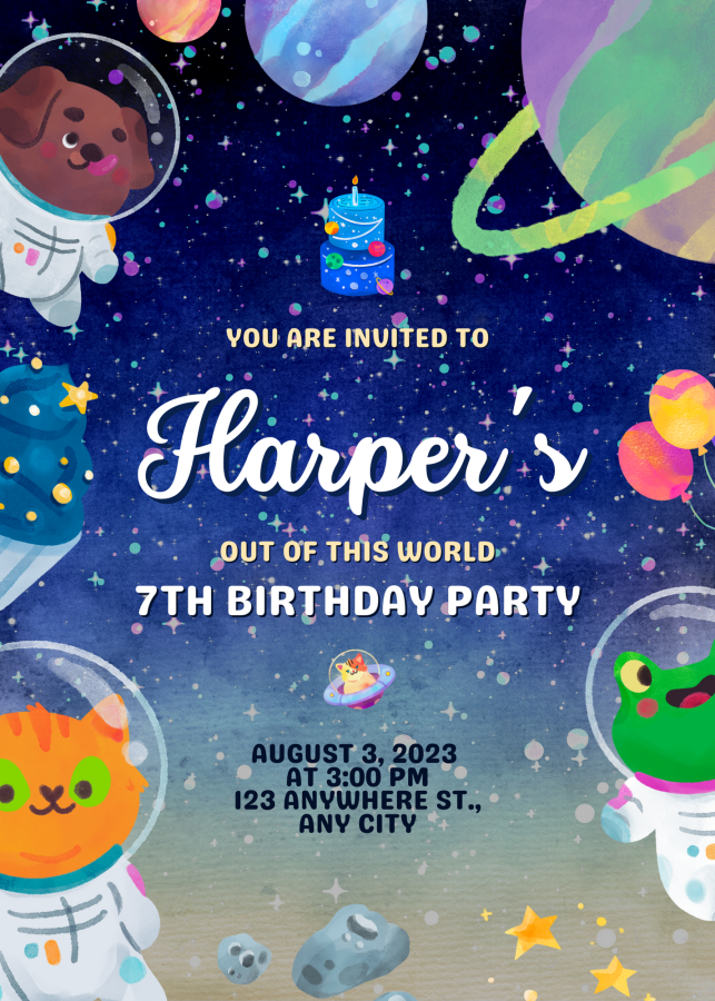 I will design birthday invitation card, wedding invitation, etc.