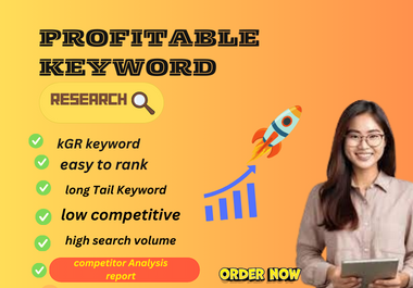 I Will do the best in-depth keyword research to rank your website. 