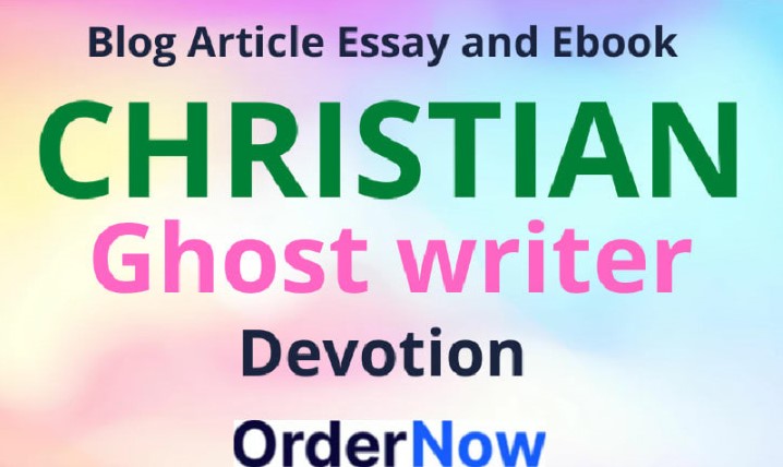 I will be your Christian ghost writer