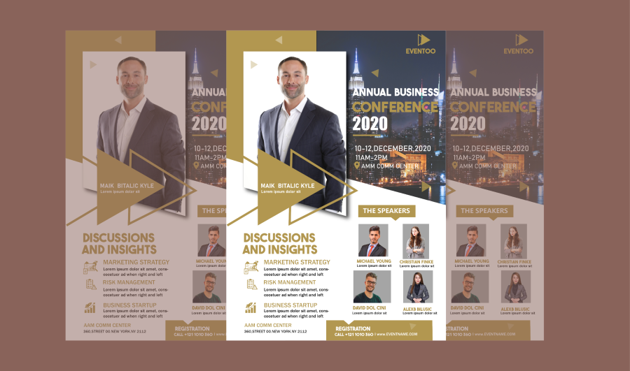 I will do modern, event poster or flyer design for your business