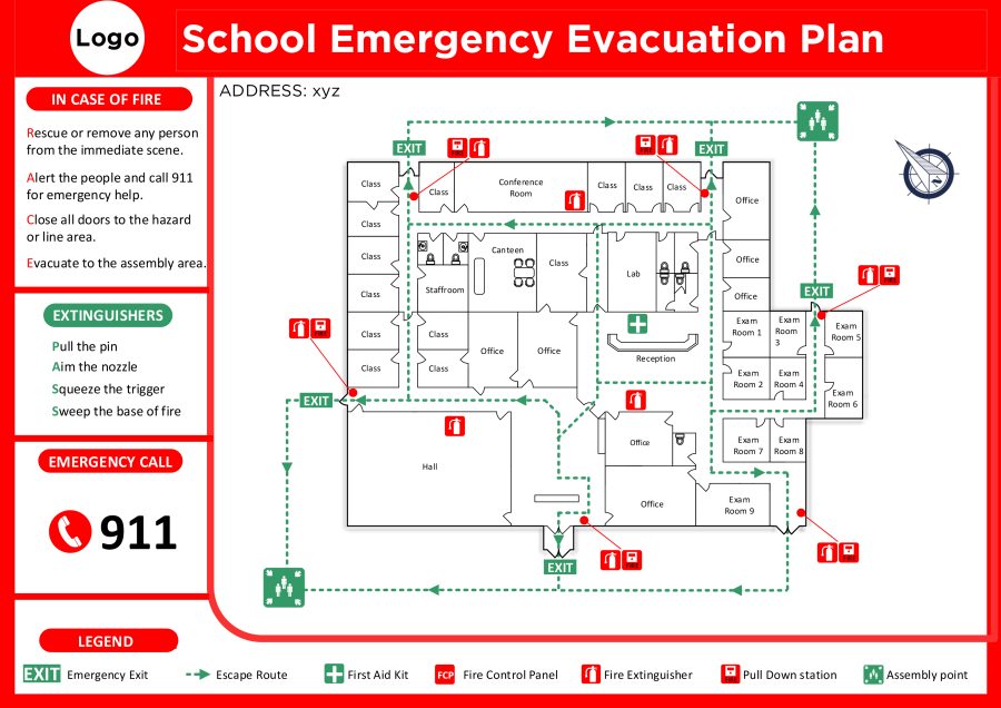 I will design Evacuation Map for all types of buildings.