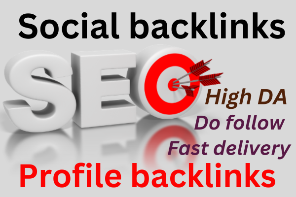 Create 200 social media profile backlinks, for SEO link building