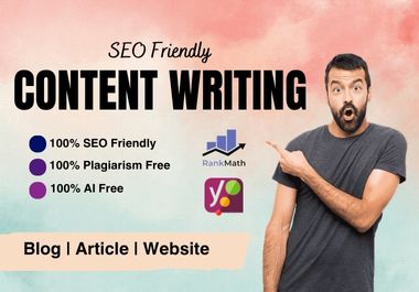SEO content writer for website, articles and blog posts