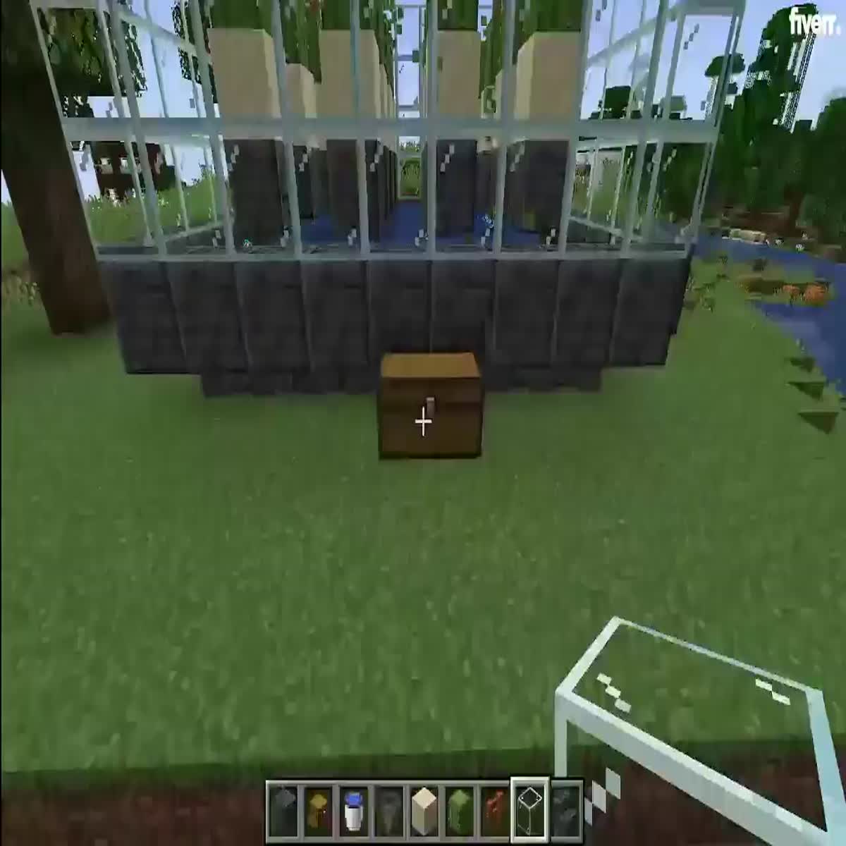 I will build minecraft bases, castles, farms, villages