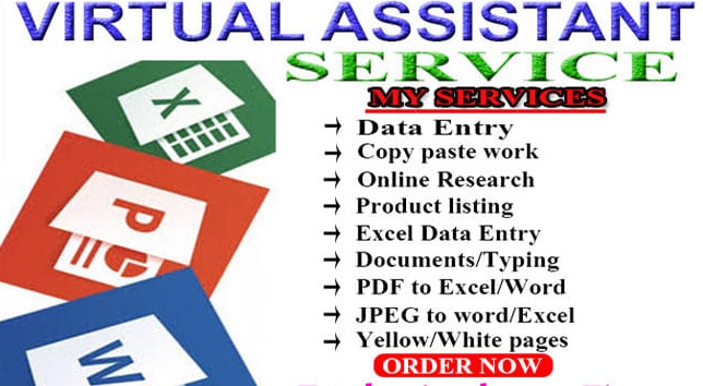 I will be your Data entry operator, Virtual assistant, copy paste and typing jobs