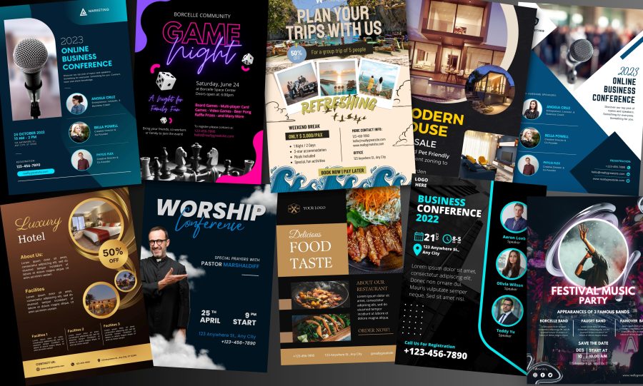 I will create creative eye-catching flyer design and poster design 
