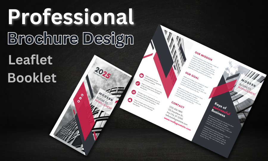 I will design brochure, bifold, trifold, leaflet, magazine, booklet, postcard, catalog