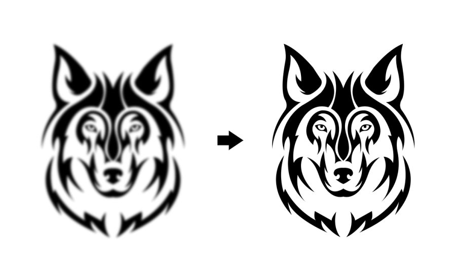 I will do vector tracing of logo