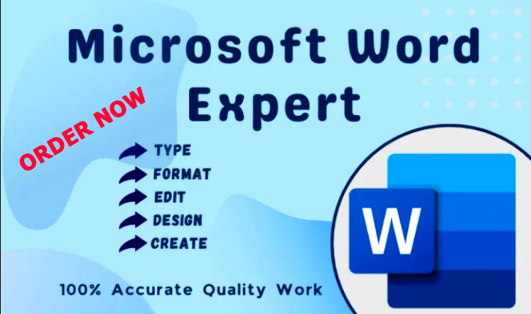 I will format, edit, design microsoft MS Word and PDF