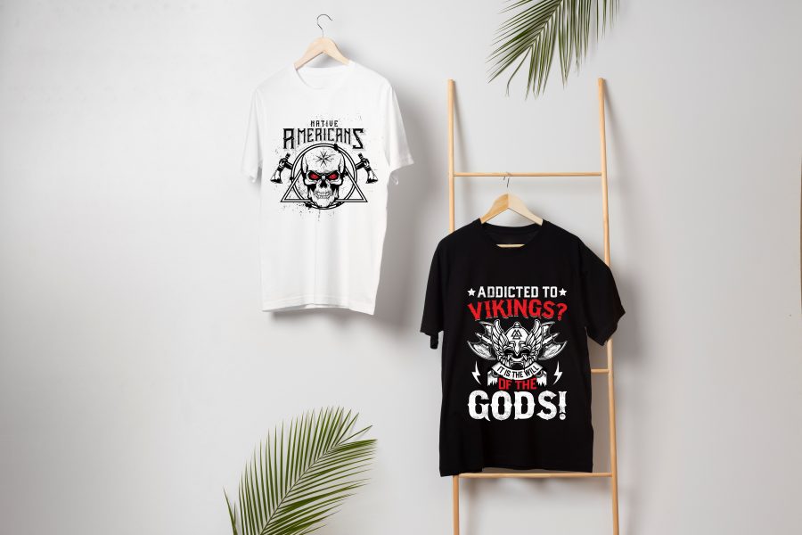 I will do trendy, illustrative and typographic bulk t shirt designs superfast