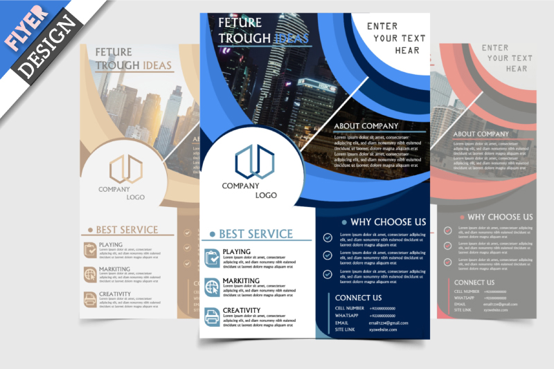I will design a professional flyer or brochure for your business