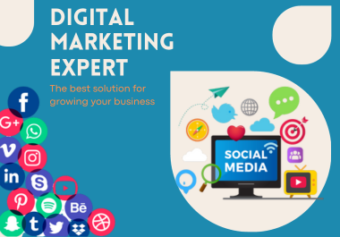 I will be your digital marketing manager SEO, social media marketing