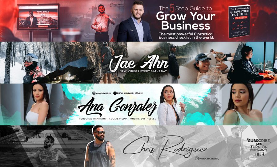 design an outstanding facebook cover and youtube banner 
