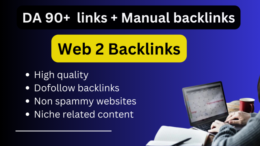 I will provide 40 dofollow SEO web 2 manual backlinks 
