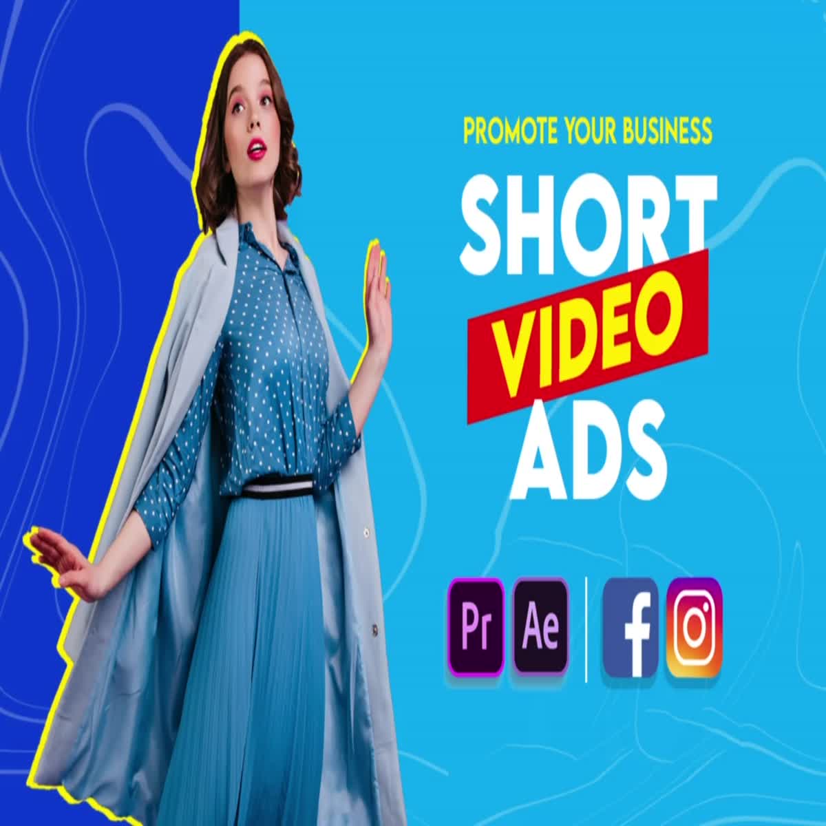 I will create modern short video ads for social media with voiceover