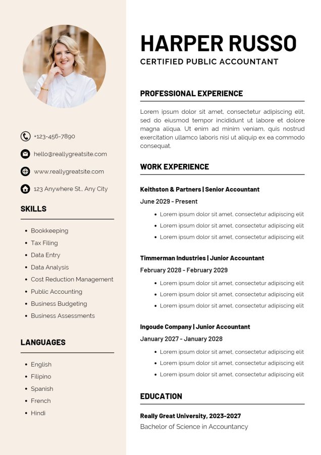 Hi, I am here to write a profeesional resume for you