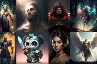 I will create ai concept art using midjourney