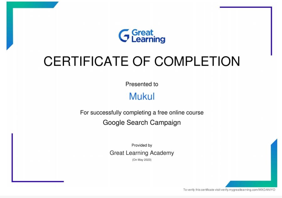 I am a Professional Digital Marketer and I got certificate from world's top learning site 