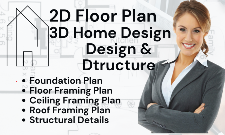 I will draft architectural plans, structural drawings in autocad, draftsman
