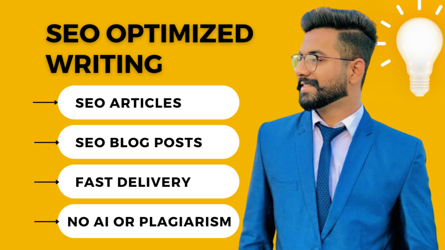 I will write SEO optimized articles and blogs to rank your website