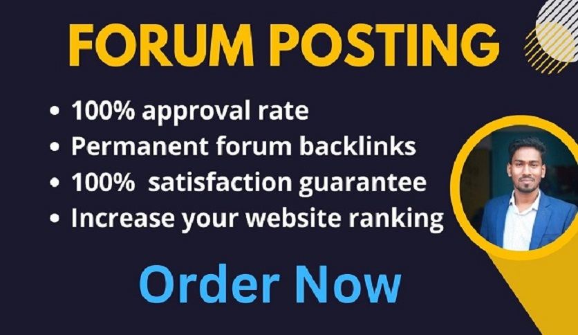 Get 25 forum posting High Quality Premium Backlinks 