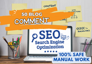  50 High Quality Backlinks Manual Web Comment High DA PA Trust Flow