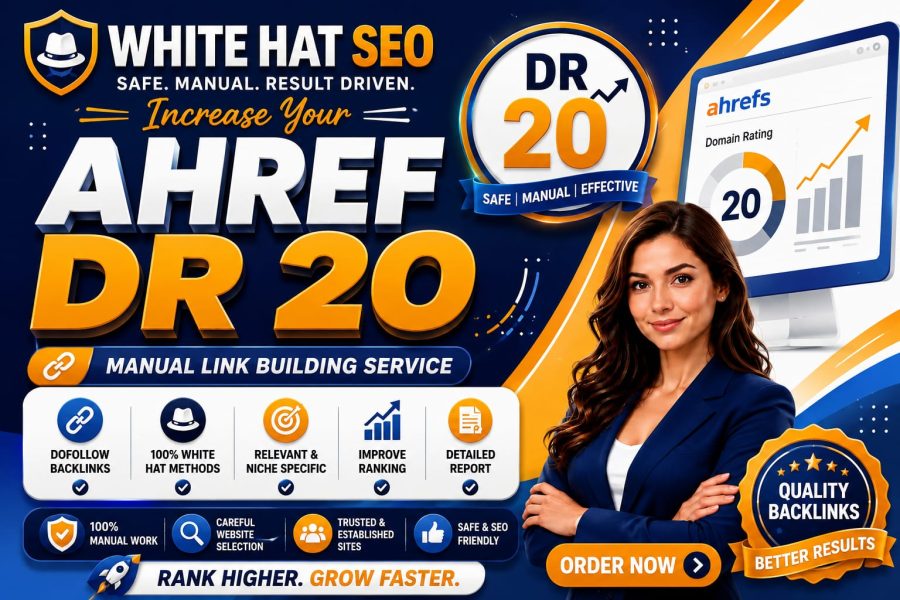 I will increase domain rating ahref DR 20 plus of your website