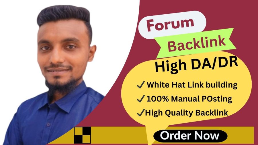 I will do 100% manual Forum backlink ( High Authority sites) for your website