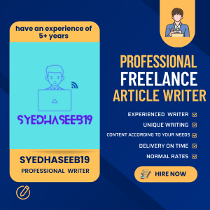 Article writer, Quick service, Low rate