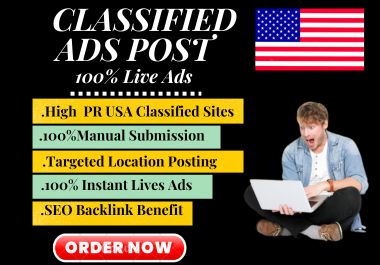  I will do classified ad posting on USA, UK, canada, australia ad sites