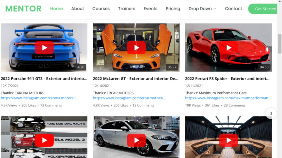 Create Modern Website for your Youtube Channnel