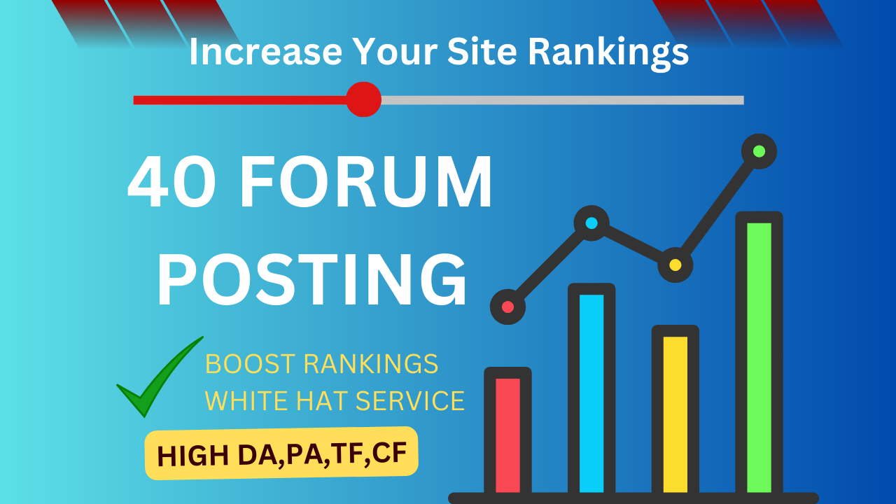 Get 40 high-quality forum backlinks to boost your rankings