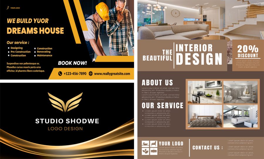 Professional and customs business MODERN and ATTRACTIVE logo design and branding